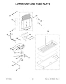 Lower unit and tube parts