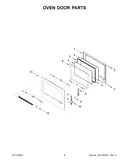Oven door parts