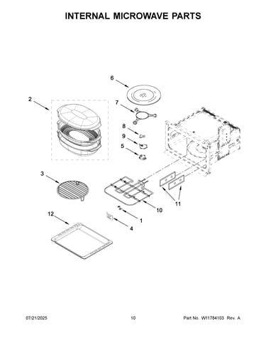Internal microwave parts