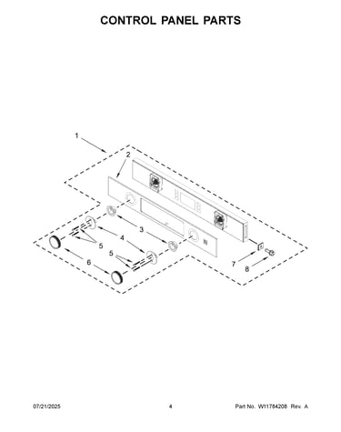 Control panel parts