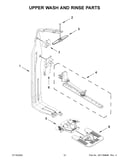 Upper wash and rinse parts