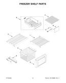 Freezer shelf parts