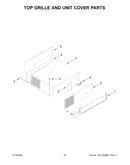 Top grille and unit cover parts
