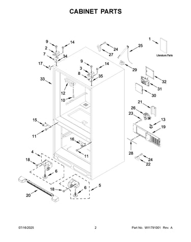 Cabinet parts