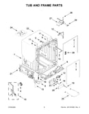 Tub and frame parts