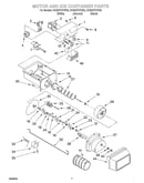 Motor and ice container