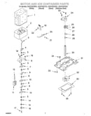 Motor and ice container