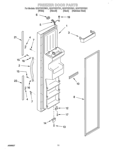 Freezer door