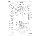 Whirlpool OEM2-7MLGC9545JQ1 top and console/lit/optional diagram