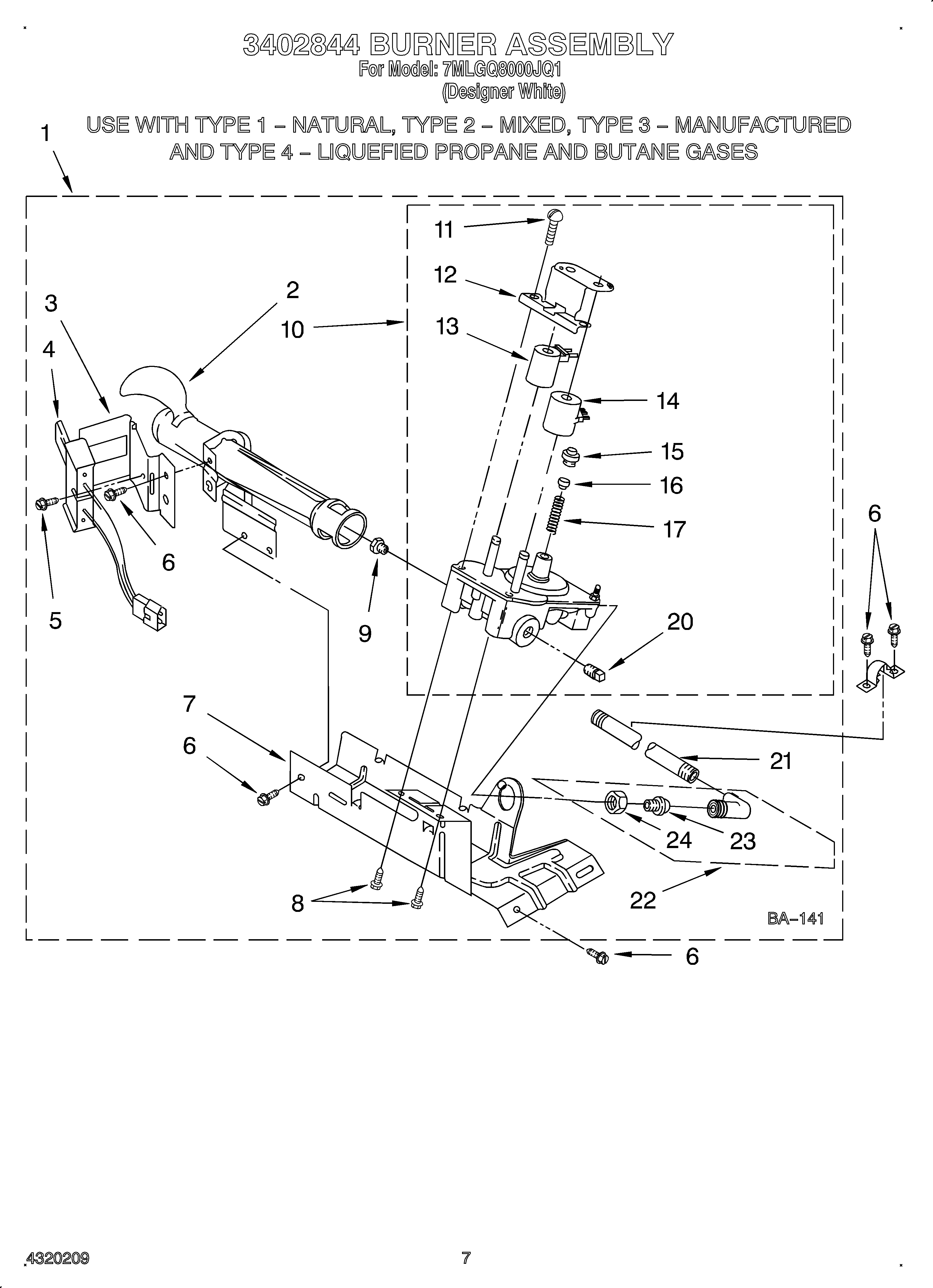 3402844 burner