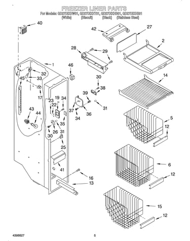 Freezer liner