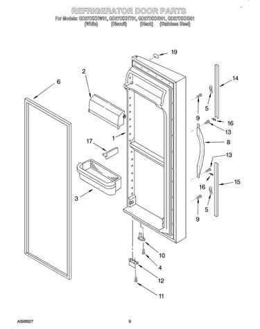 Refrigerator door