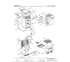 Sanyo 04024 compact refrigerator parts list page 2 diagram