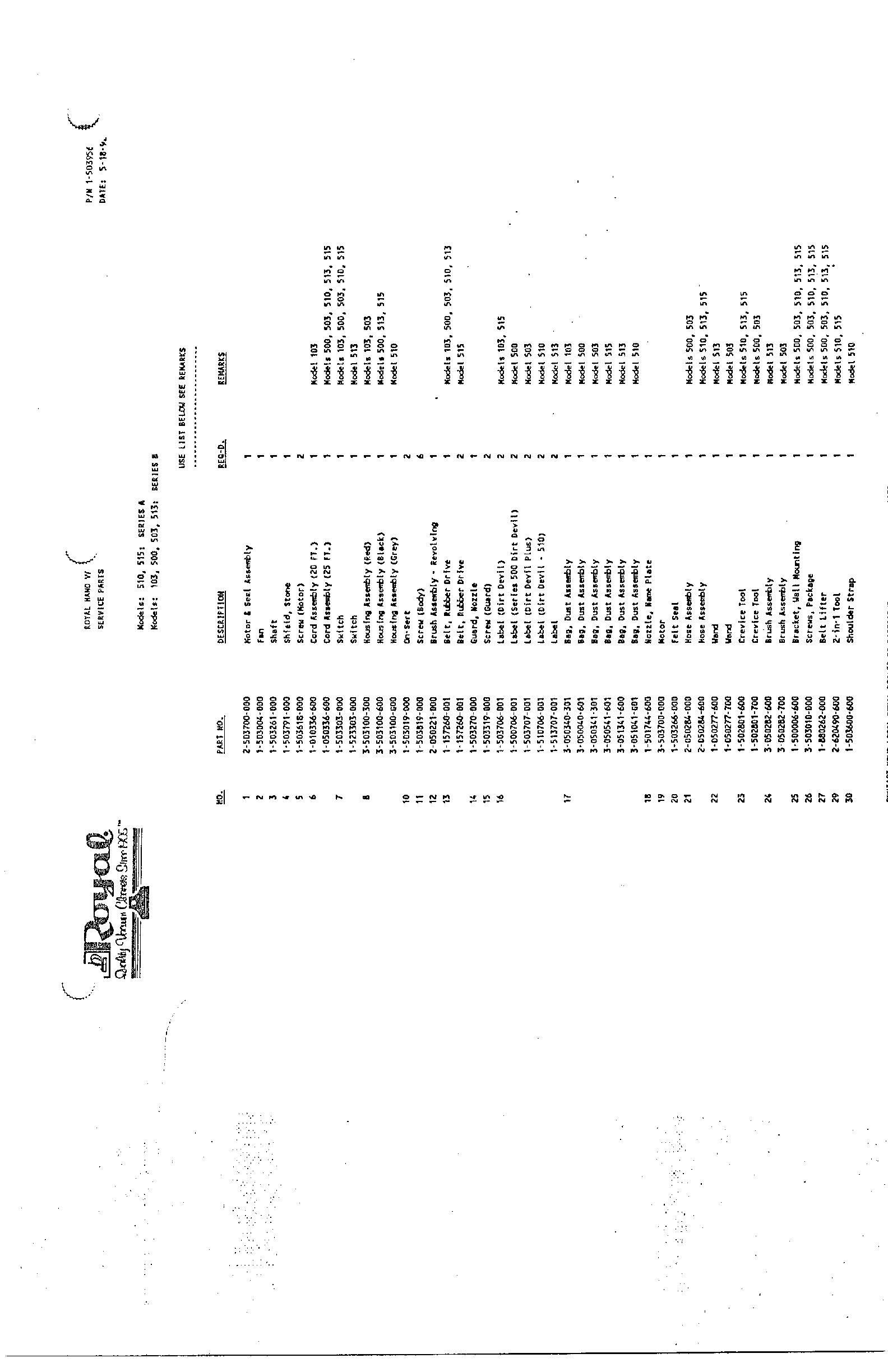 Royal hand vacuum page 2