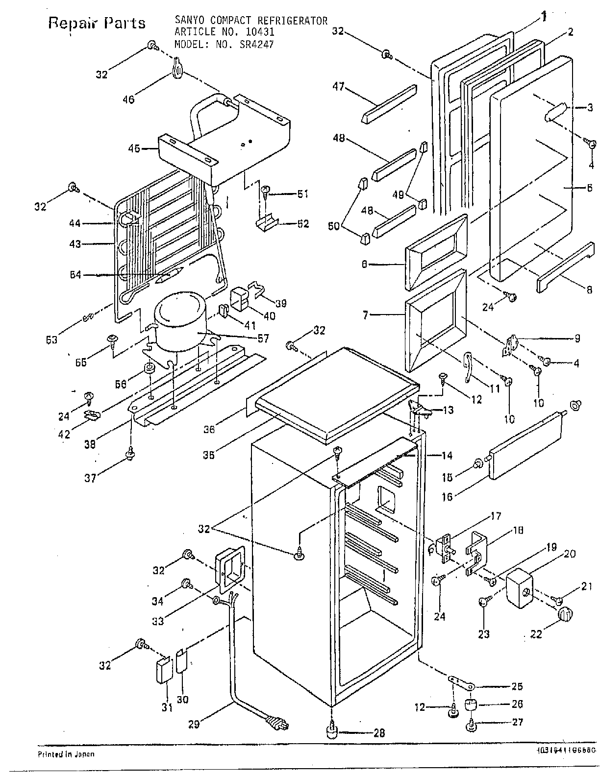 Sanyo compact refrigerator