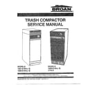 Broan 1051-D THRU G trash compactor diagram