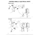 Amana 10C2MY control panel and electrical parts diagram