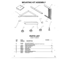 Amana 10C2MY mounting kit diagram