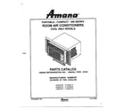 Amana P1200801R room air conditioner/ front cover diagram