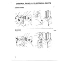 Amana P1200801R control panel and elecrical parts diagram