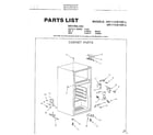 Sanyo 1168072 refrigerator cabinet parts/accessories diagram