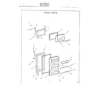 Sanyo 1168072 refrigerator door parts,cooling unit diagram