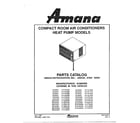 Amana P1177814R compact air conditioners/front cover diagram