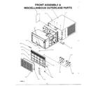 Amana P1177814R front assembly/ outercase parts diagram