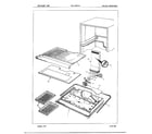 Admiral 14050B freezer compartment assembly diagram