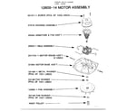 Eureka 1466AT motor assembly diagram