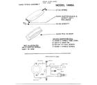 Eureka 1466A upright vacuum cleaner page 3 diagram