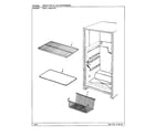 Admiral 18020-0A shelves and accessories diagram