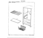 Admiral 18090-0F shelves and accessories diagram