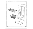 Admiral 18103-0 shelves and accessories diagram