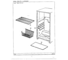 Admiral 18103-0A shelves and accessories diagram