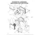 Amana P1200802R evaporator/condenser/insulation/air flow diagram
