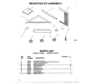 Amana P1200802R mounting kit diagram