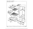 Admiral 19124-0 shelves and accessories diagram
