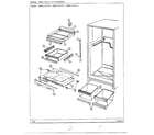 Admiral 19143-0B shelves and accessories diagram