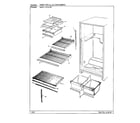 Admiral 19514-0A shelves and accessories diagram