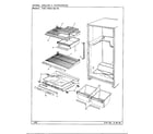 Admiral 19534-7A shelves and accessories diagram