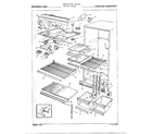 Admiral 19574B fresh food compartment assembly diagram