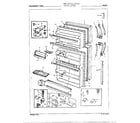 Admiral 19574A doors assembly diagram