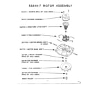 Eureka 1967B/BT motor assembly diagram