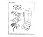 Admiral 19812-0A shelves and accessories diagram