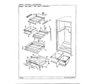 Admiral 19822-0 shelves and accessories diagram
