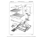 Admiral 19874A freezer compartment diagram