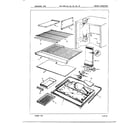 Admiral 19884B freezer compartment assembly diagram