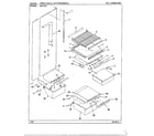 Maytag RSC20A shelves and accessories diagram