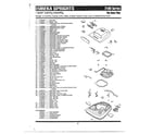Eureka 2101AT upper casting/attachments diagram